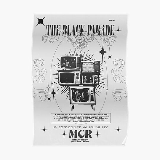 Discover black parade Premium Matte Vertical Poster