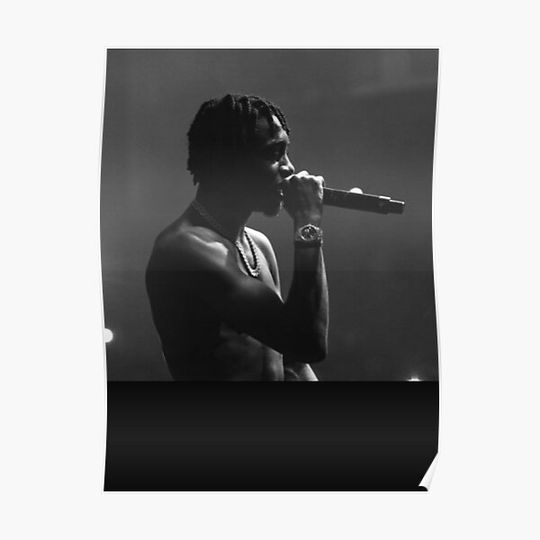 Discover Lil Tjay Black White Classic Premium Matte Vertical Poster