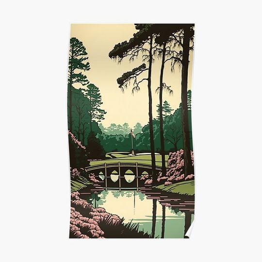 Discover Masters at Augusta National: A Golf Poster Worthy of Champions Premium Matte Vertical Poster