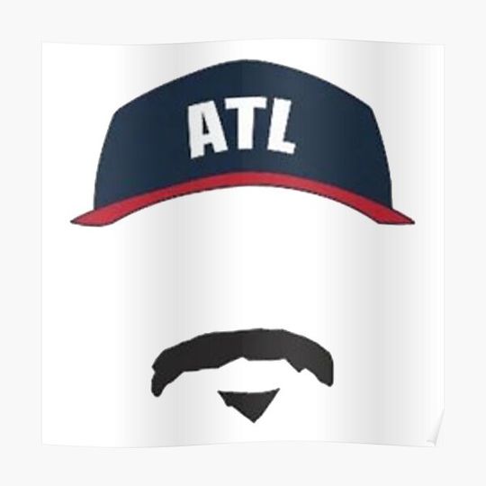 Discover Spencer Strider Mustache Premium Matte Vertical Poster