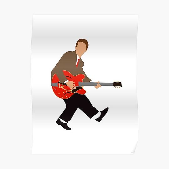 Discover Back to the Future - Guitar Scene Marty McFly Premium Matte Vertical Poster