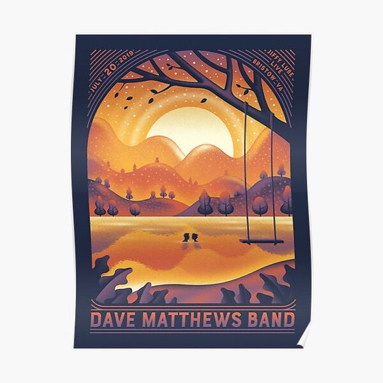 Discover Dave+Matthews+Band+Bristow,+VA+Poster+by+DKNG Premium Matte Vertical Poster