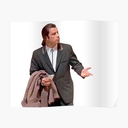 Discover John Travolta Meme Premium Matte Vertical Poster