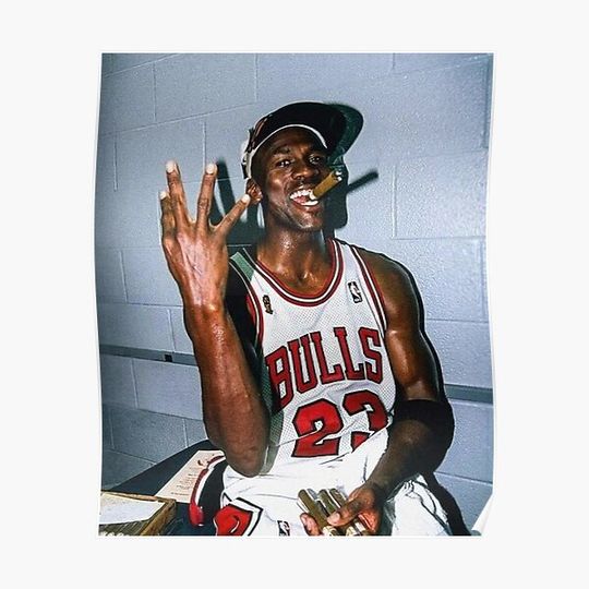 Discover Jordan Three Peat Premium Matte Vertical Poster