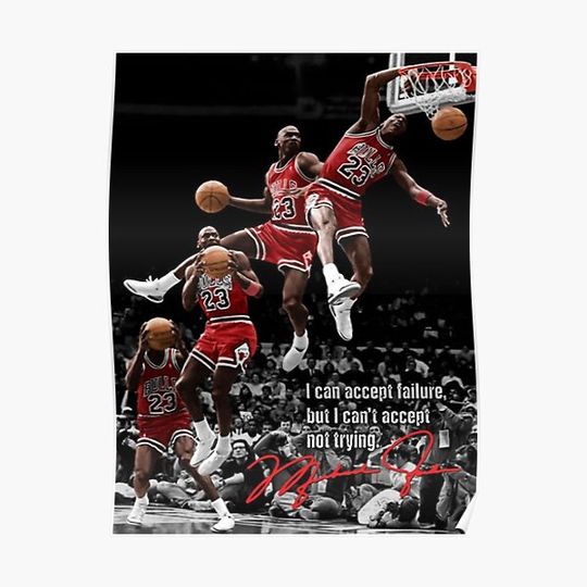 Discover Best Jordan Quotes Premium Matte Vertical Poster