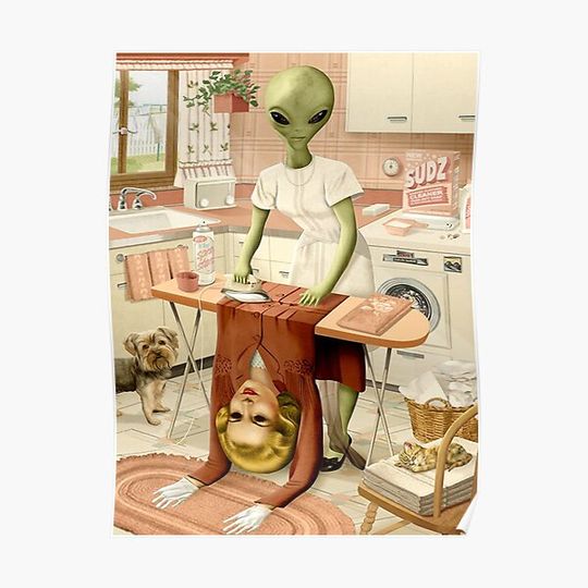 Discover Laundry Day Art aesthetic Premium Matte Vertical Poster