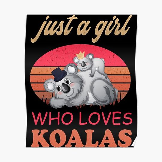 Discover Koala Lover Cute Gift Poster