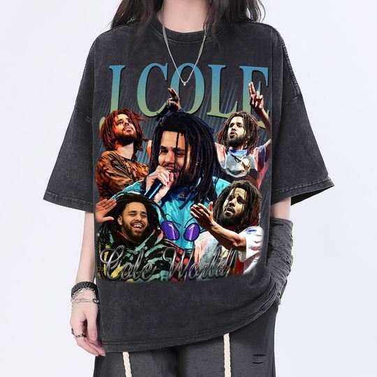 Discover J. Cole Vintage Washed Shirt, Hip hop RnB Rap T-Shirt