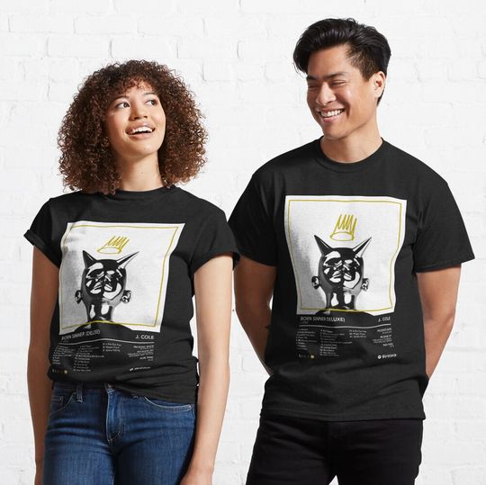 Discover J. Cole - Born Sinner J Cole Album T-Shirt