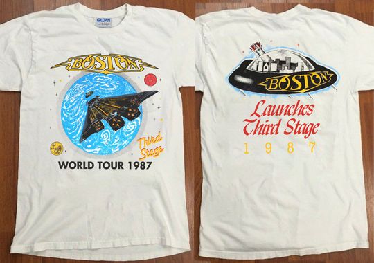 Discover Boston Third Stage World Tour 1987 T-Shirt