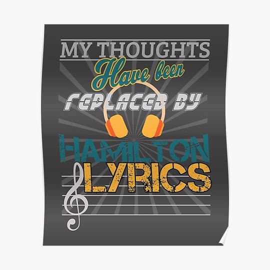 Discover My Thoughts Have Been Replaced T-Shirt Premium Matte Vertical Poster