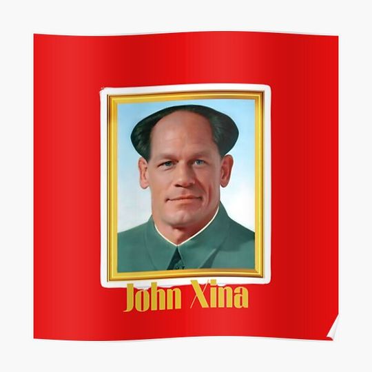 Discover John Xina, John China, Mao Zedong Chinese Social Credit Meme Premium Matte Vertical Poster