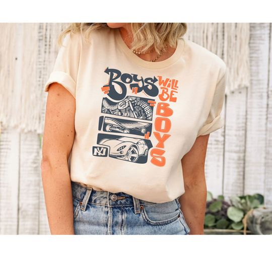 Discover Boys Will Be Boys Vintage Graphic T-Shirt