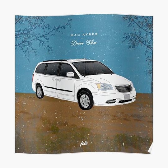 Discover Mac Ayres - Drive Slow Premium Matte Vertical Poster