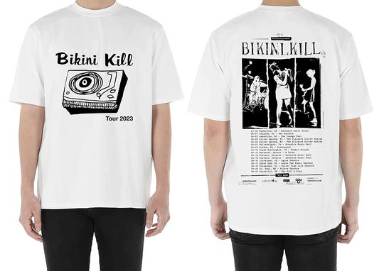 Discover Bikini Kill Tour Shirt, Bikini Kill 2023 North American Tour Shirt, Music Lover Shirt, Unisex Tee, Sweatshirt, Hoodie