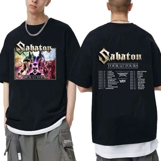 Discover Sabaton Band Tour 2023 Shirt, European leg of The Tour To End All Tours 2023 Shirt