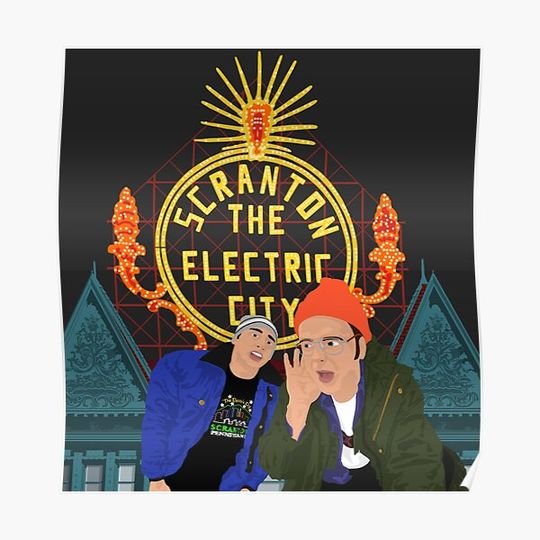 Discover Lazy Scranton The Electric City Premium Matte Vertical Poster