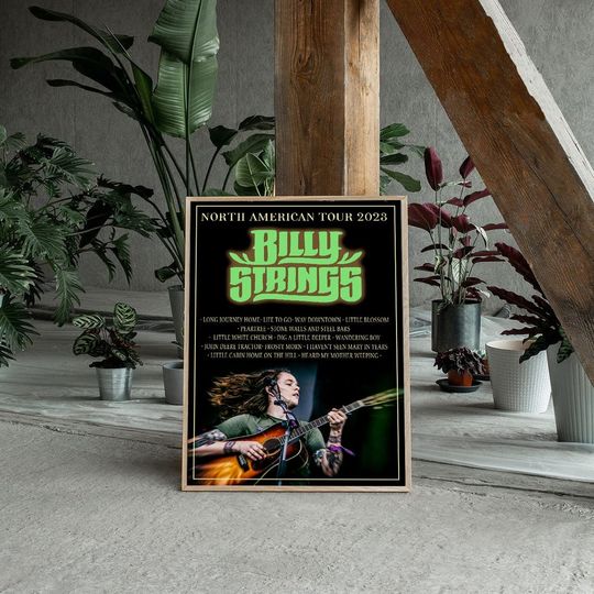 Discover Billy Strings Tour 2023 Poster, North American Tour 2023 Poster