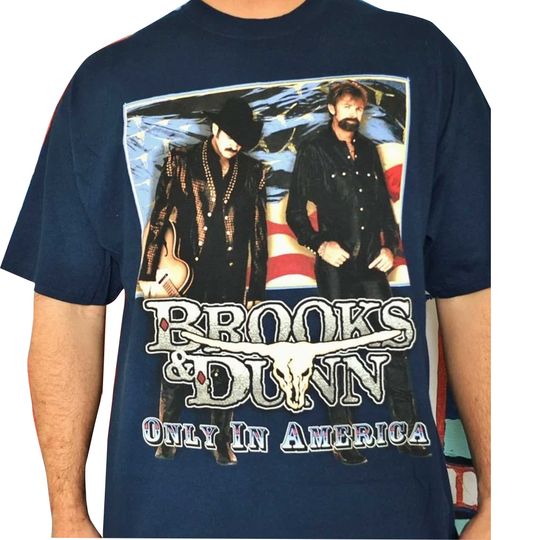 Discover Vintage Brooks And Dunn Country Shirt, 90s Brooks Dunn Music T-Shirt