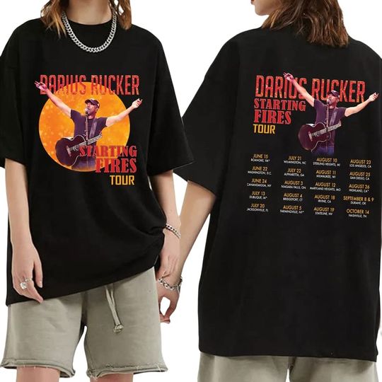 Discover Darius Rucker Fan Shirt, Darius Rucker Starting Fi%res Tour 2023 Shirt