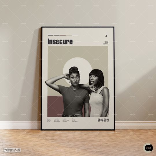 Discover Insecure Issa Rae TV Series Poster - Vintage Artwork