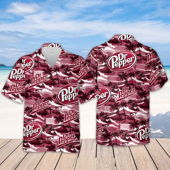 Discover Dr.Pepper Hawaiian Sea Island Pattern hawaiian shirt, hawaii beer Loves Shirt