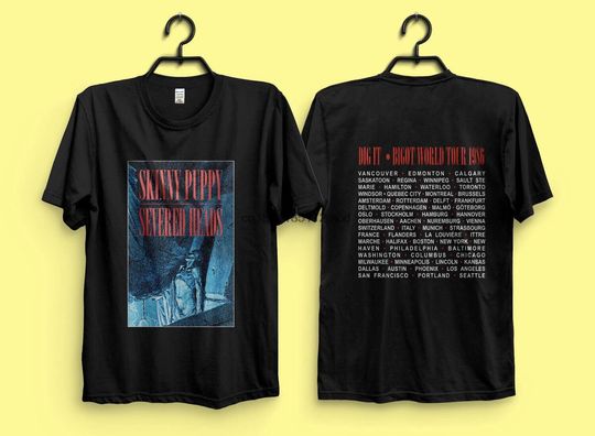 Discover Vintage Skinny Puppy Shirt, Vintage 1986 SKINNY PUPPY Severed Heads T-Shirt