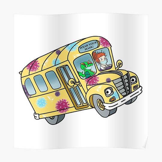 Discover The Magic School Bus Premium Matte Vertical Poster