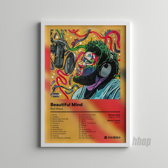 Discover Rod Wave - Beautiful Mind - Album Poster