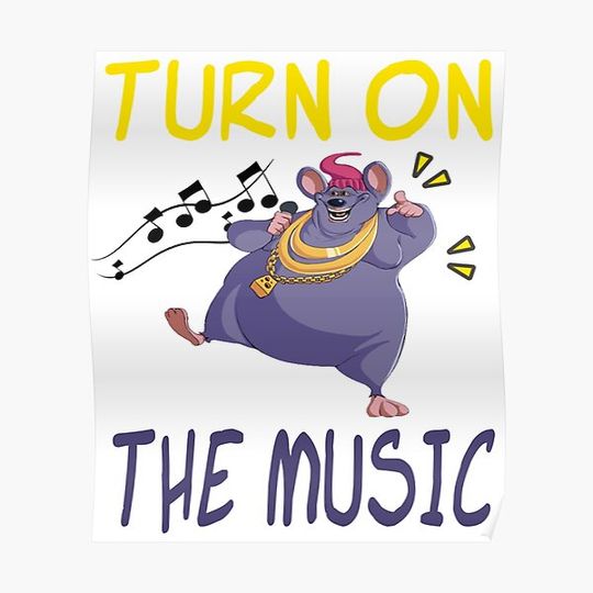 Discover Biggie Cheese Funny Sing Music Pullover Hoodie Premium Matte Vertical Poster