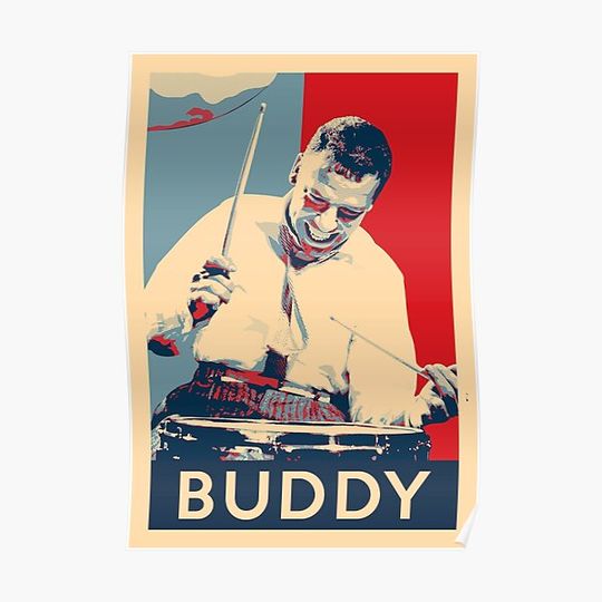 Discover Buddy Rich Hope Poster - Greats of Jazz Music History Premium Matte Vertical Poster
