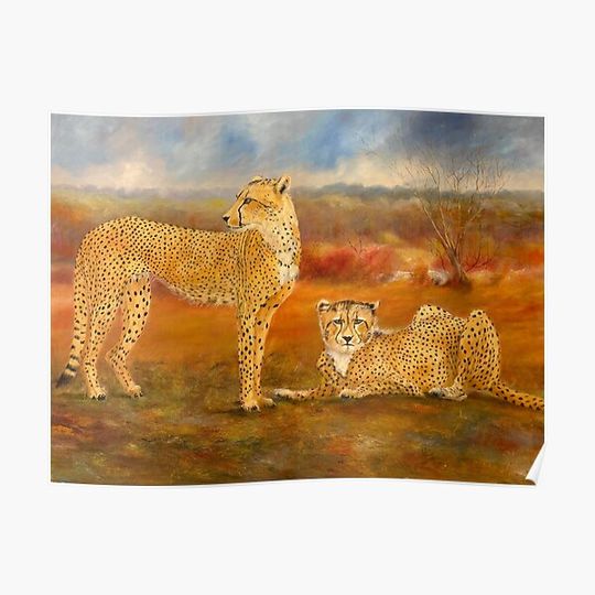 Discover Cheetahs Premium Matte Vertical Poster