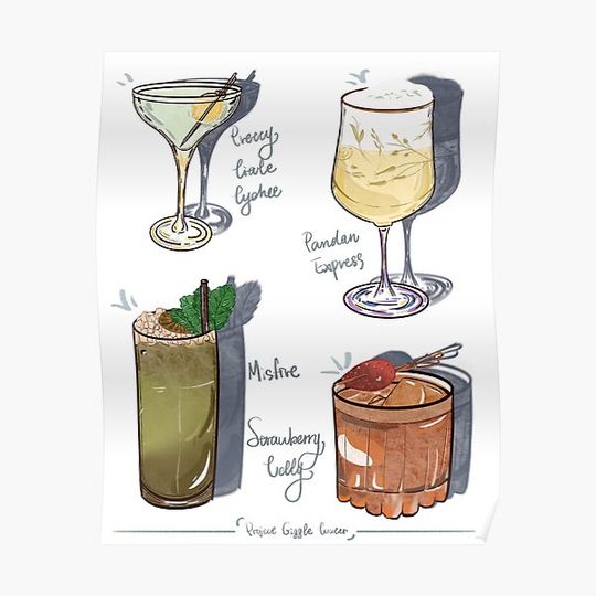 Discover To All The Drinks That I Have Had Pt.1 Premium Matte Vertical Poster