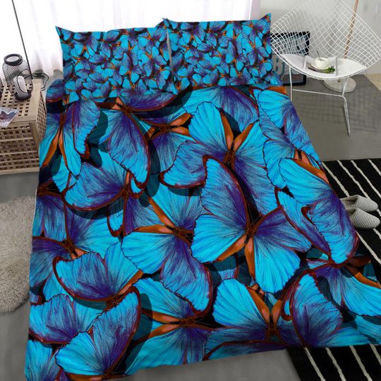 Discover 3D Butterfly Bedding Set - Dreamy Night Theme