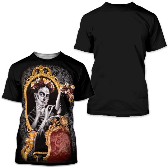 Discover Frida Kahlo Mirror 3D T Shirt