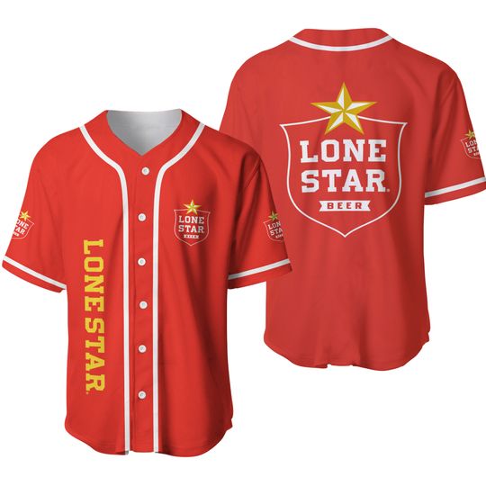 Discover Lone Star Red  Baseball Jersey, Beer Lovers Jersey, Vodka Lovers Jersey
