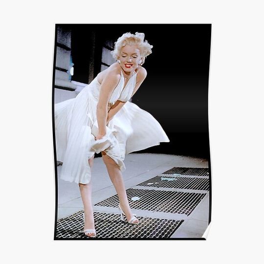 Discover MARILYN MONROE : Vintage Extremely Rare Seven Year Itch Photograph Print Premium Matte Vertical Poster