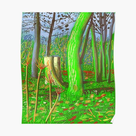 Discover David Hockney Premium Matte Vertical Poster