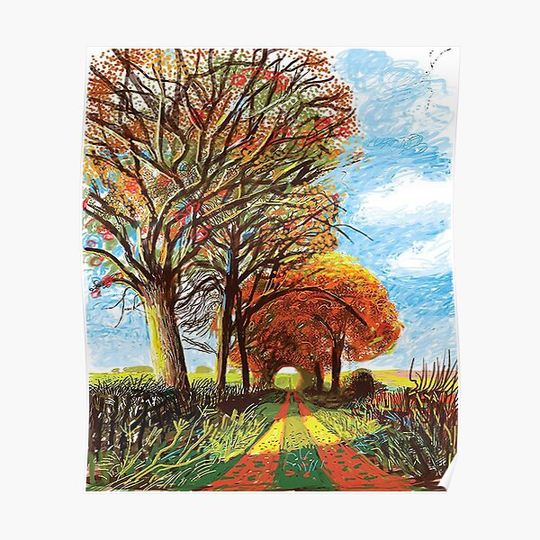 Discover David Hockney Premium Matte Vertical Poster