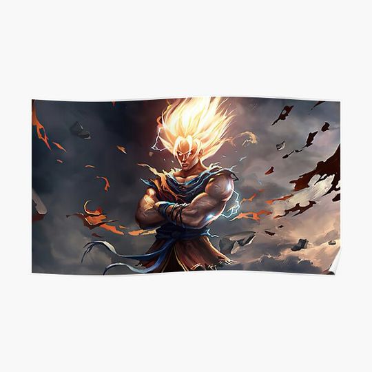 Discover dragon ball goku Premium Matte Vertical Poster