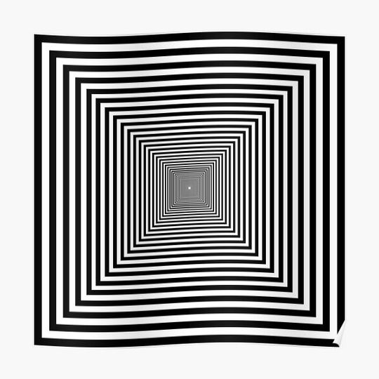 Discover Optical squares Premium Matte Vertical Poster