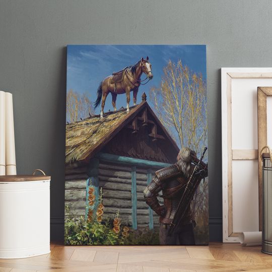 Discover The Witcher 3 Wild Hunt Poster, Geralt of Rivia Wall Art