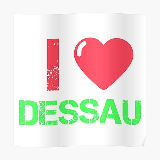 Discover I love Dessau design Premium Matte Vertical Poster