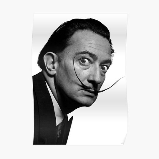Discover Salavador Dali portrait Premium Matte Vertical Poster