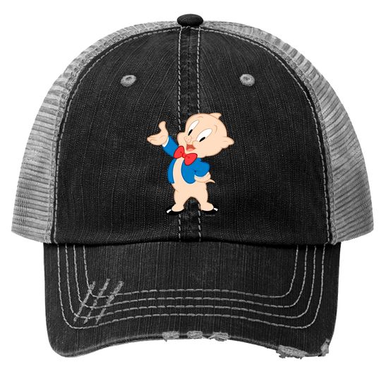 Discover Porky Pig | Classic Pose Print Trucker Hat