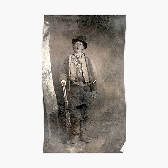 Discover Billy The Kid Outlaw Premium Matte Vertical Poster