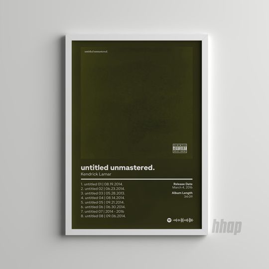 Discover Kendrick Lamar - Untitled Unmastered - Album Poster
