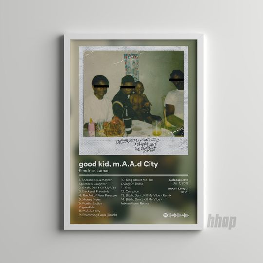 Discover Kendrick Lamar - Good Kid Maad City - Album Poster