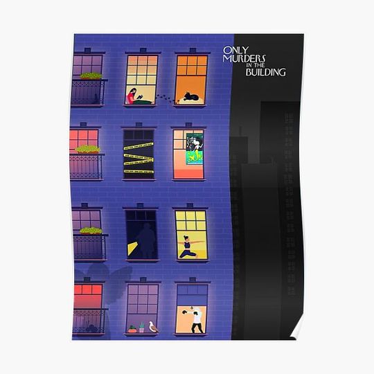 Discover Only Murders in the Building Night Premium Matte Vertical Poster