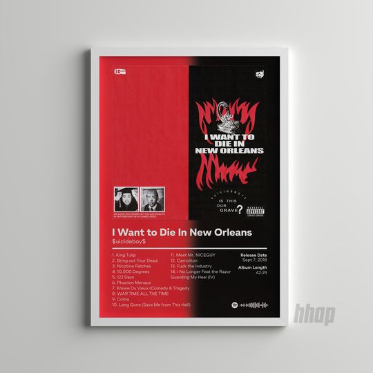 Discover Suicideboys - I Want to Die in New Orleans - Album Poster